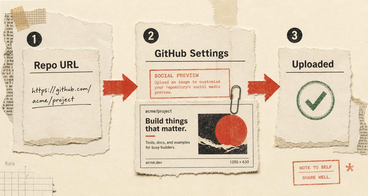 How to upload a custom social preview in GitHub repository settings