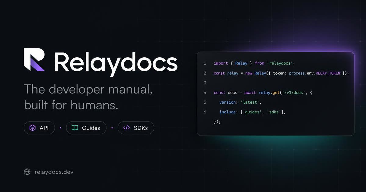 Docs site Open Graph card with endpoint crumb, section title and code sample