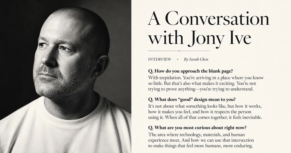 The New Yorker Q&A interview article with black-and-white portrait and Q-A layout