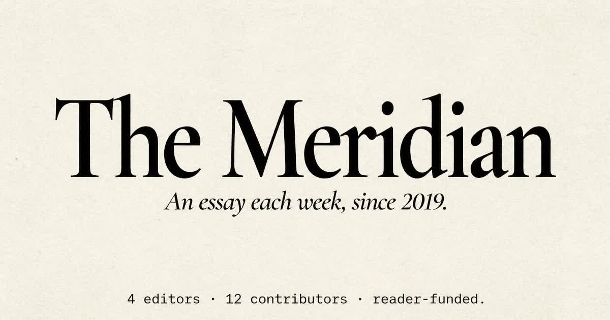 Publication masthead Open Graph card — serif title with founding date