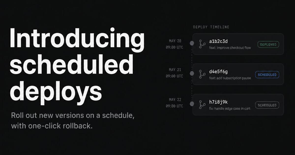SaaS product blog Open Graph card — display headline with product wordmark and quiet UI backdrop