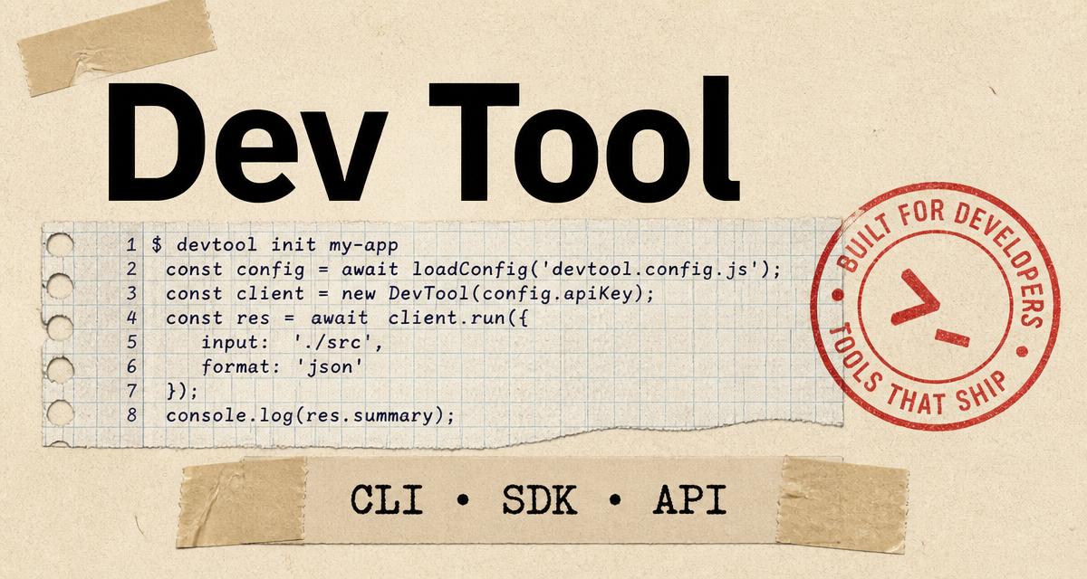 Dev Tool example Open Graph card